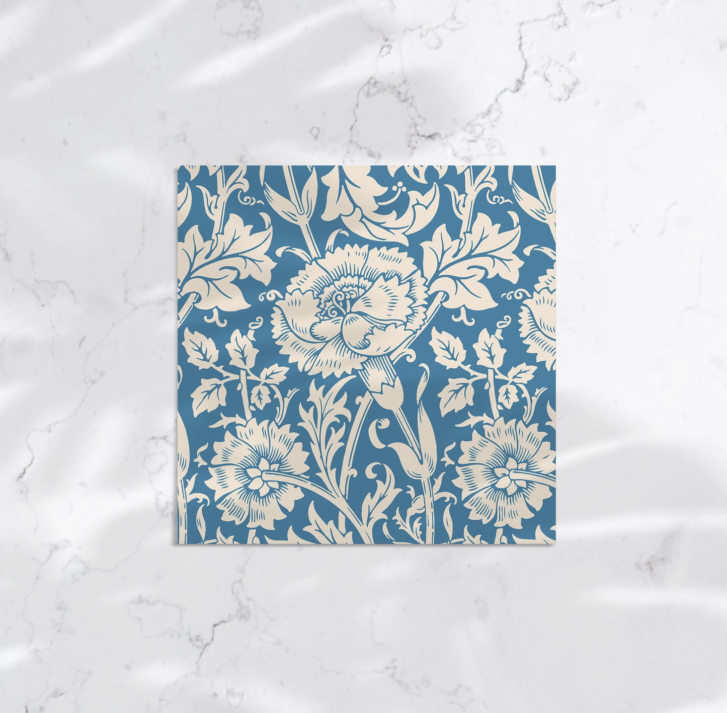 Blue Floral Art Print