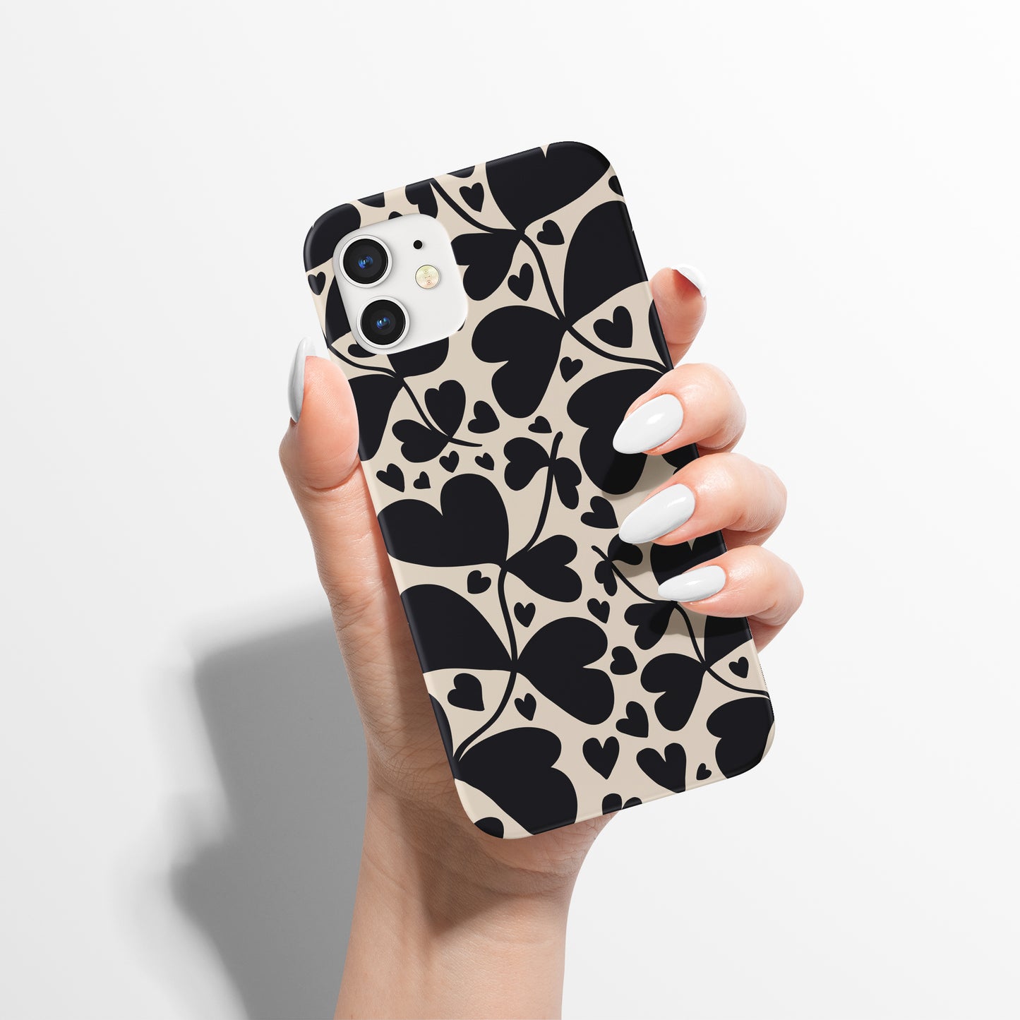 Black Nature Pattern iPhone Case