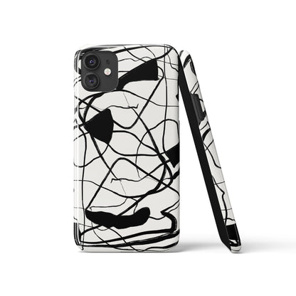 Abstract BW iPhone Case