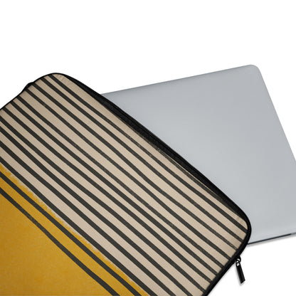 Yellow and Black Lines MacBook Sleeve