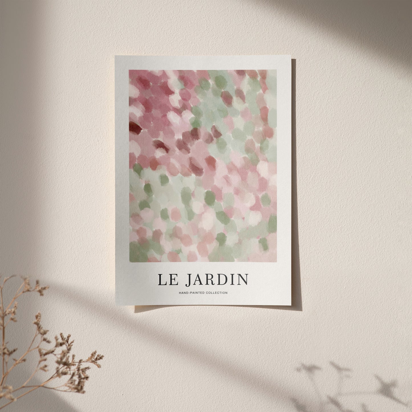 Le Jardin No4 Hand Painted Collection Poster