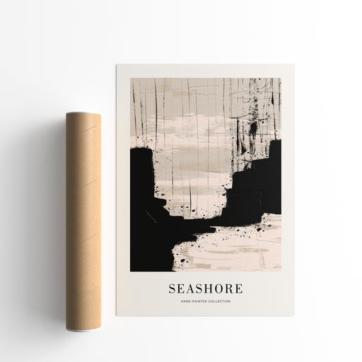 Seashore, Abstract Paintbrushes Poster