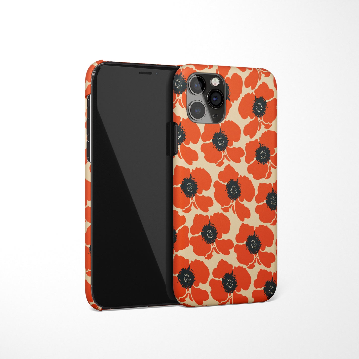 iPhone Case with Vintage Poppies Print