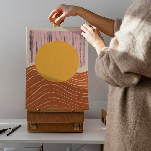 Boho Sun Painting Canvas Print