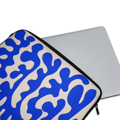 Blue Botanical Shapes - Laptop Sleeve