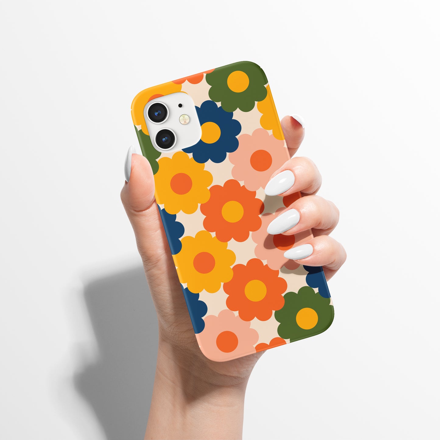 Retro Floral 60s Pattern iPhone Case