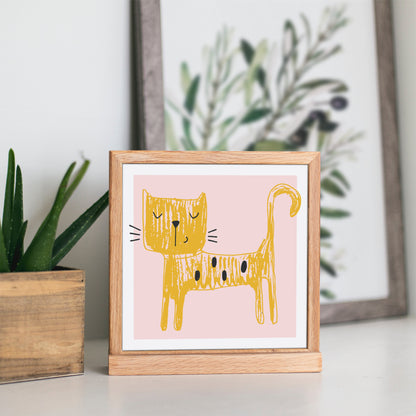Yellow Cat Print