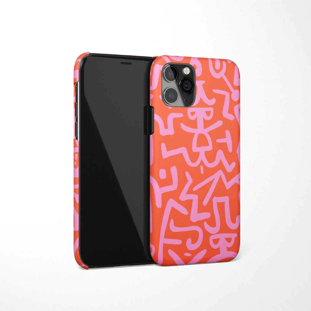 Pink Drawing iPhone Case 2