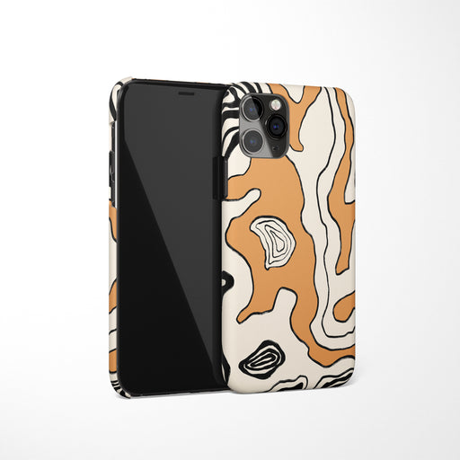 Beige Abstract iPhone Case