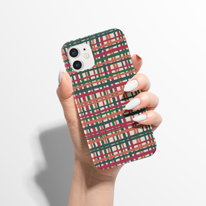 Colorful Handdrawn Checkered iPhone Case