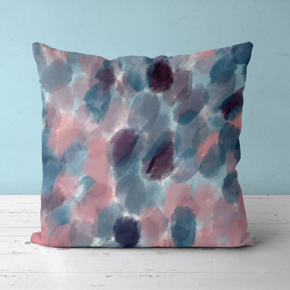 Painted Abstract Throw Pillow