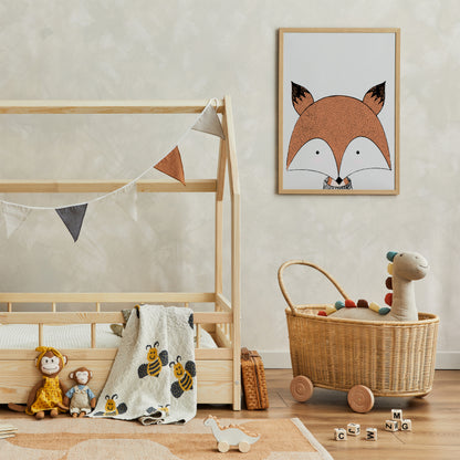 Scandinavian Fox Poster