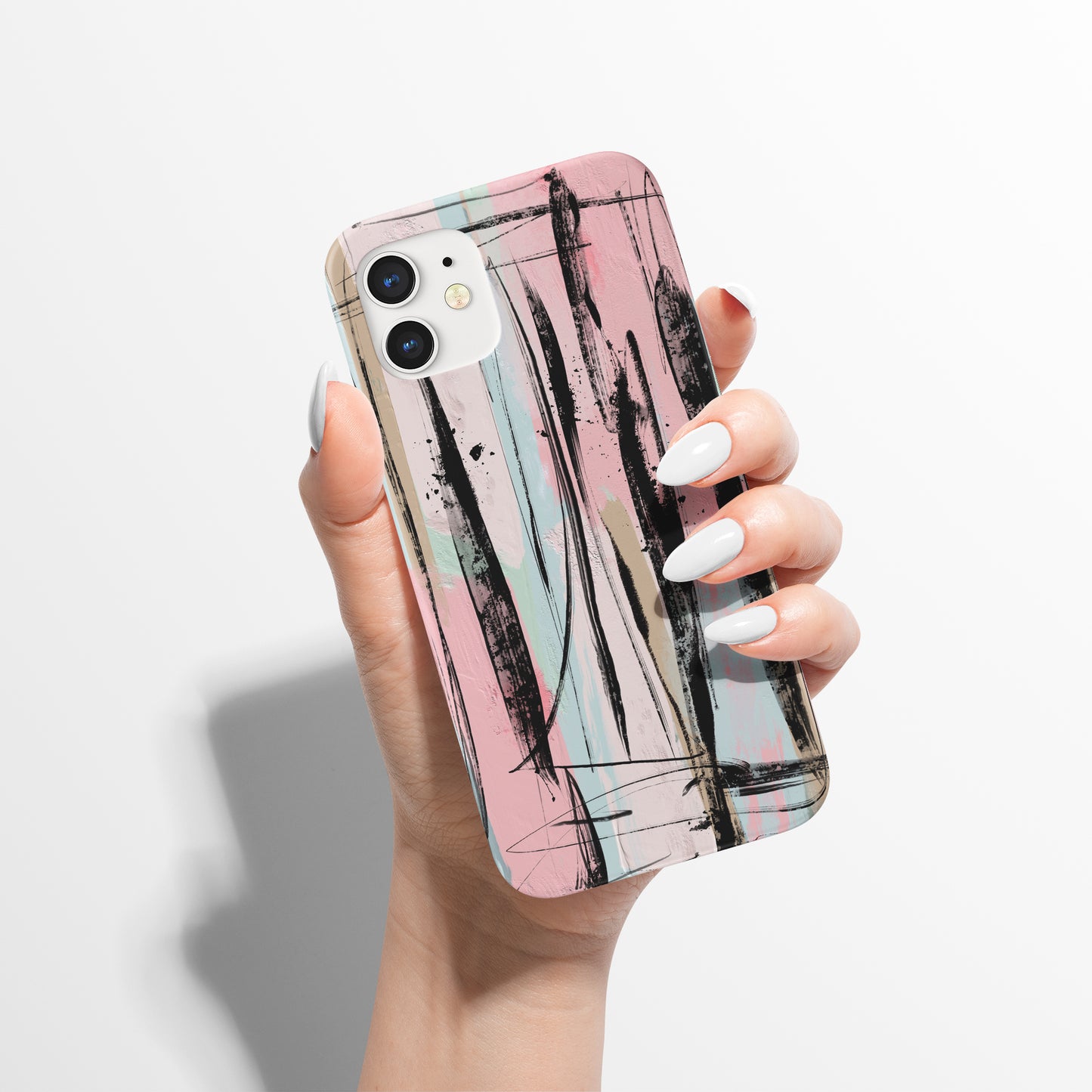 Pastel Brushstrokes Pattern iPhone Case