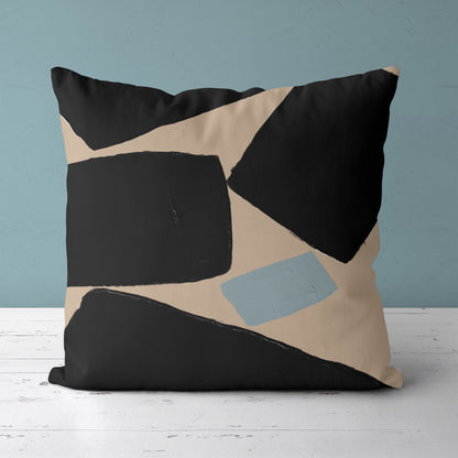 Minimalist Black Shapes Throw Pillow