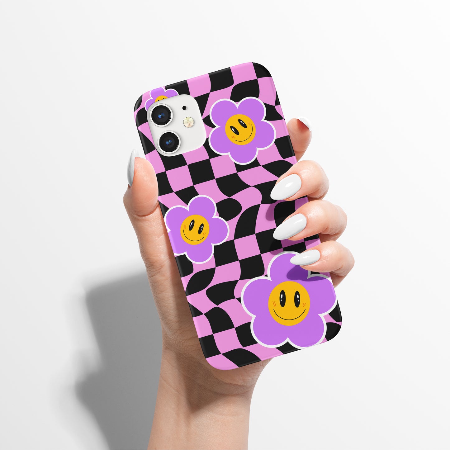 Purple Psychodelic Retro iPhone Case