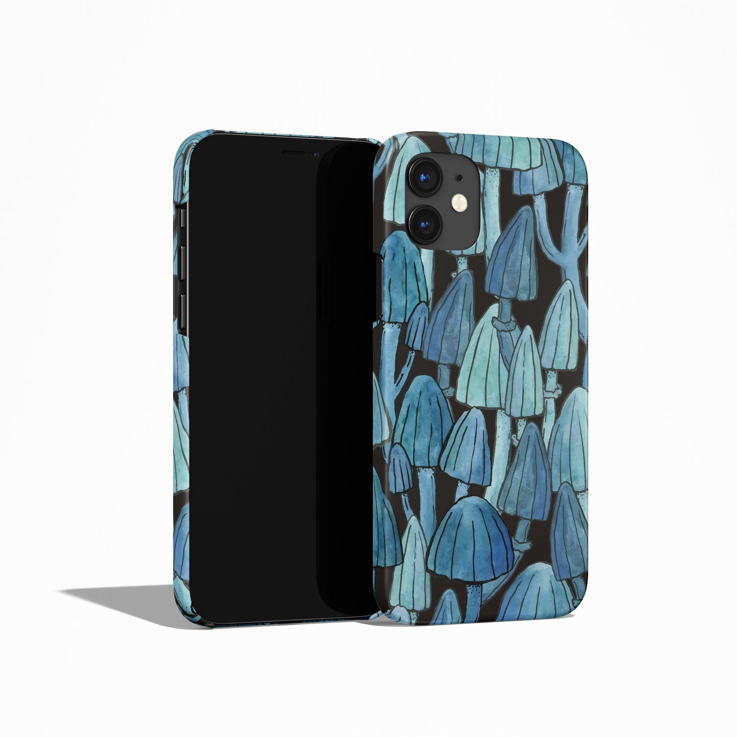 Blue Psychedelic Mushrooms iPhone Case