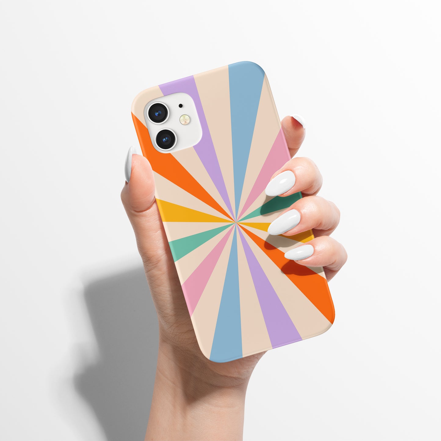 Colorful Retro Abstract Pattern iPhone Case