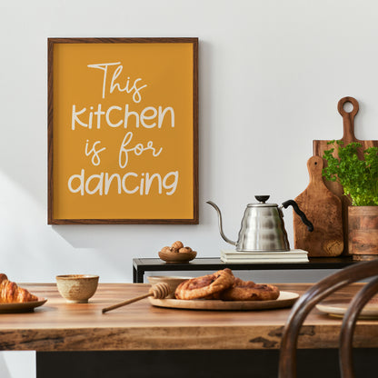 This Kitchen Is For Dancing Poster