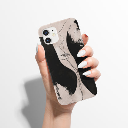 Abstract Black Shapes iPhone Case