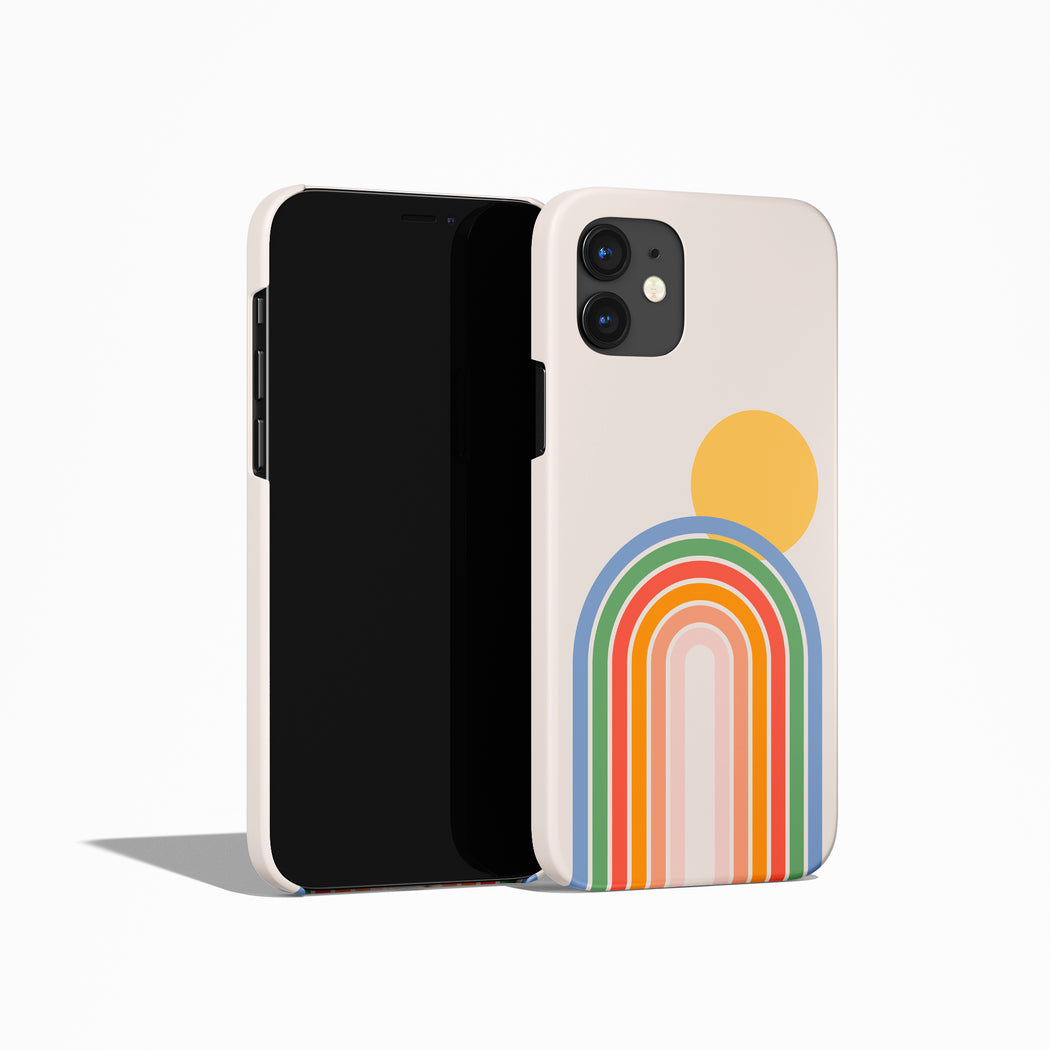 Rainbow with Sun iPhone Case
