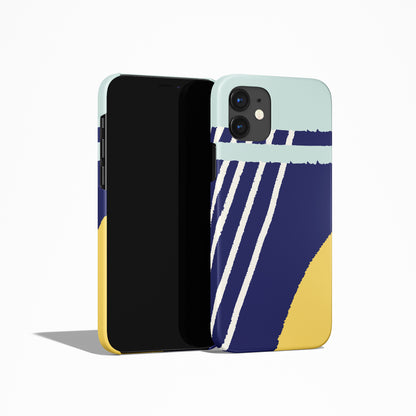 Blue Modern Beach iPhone Case