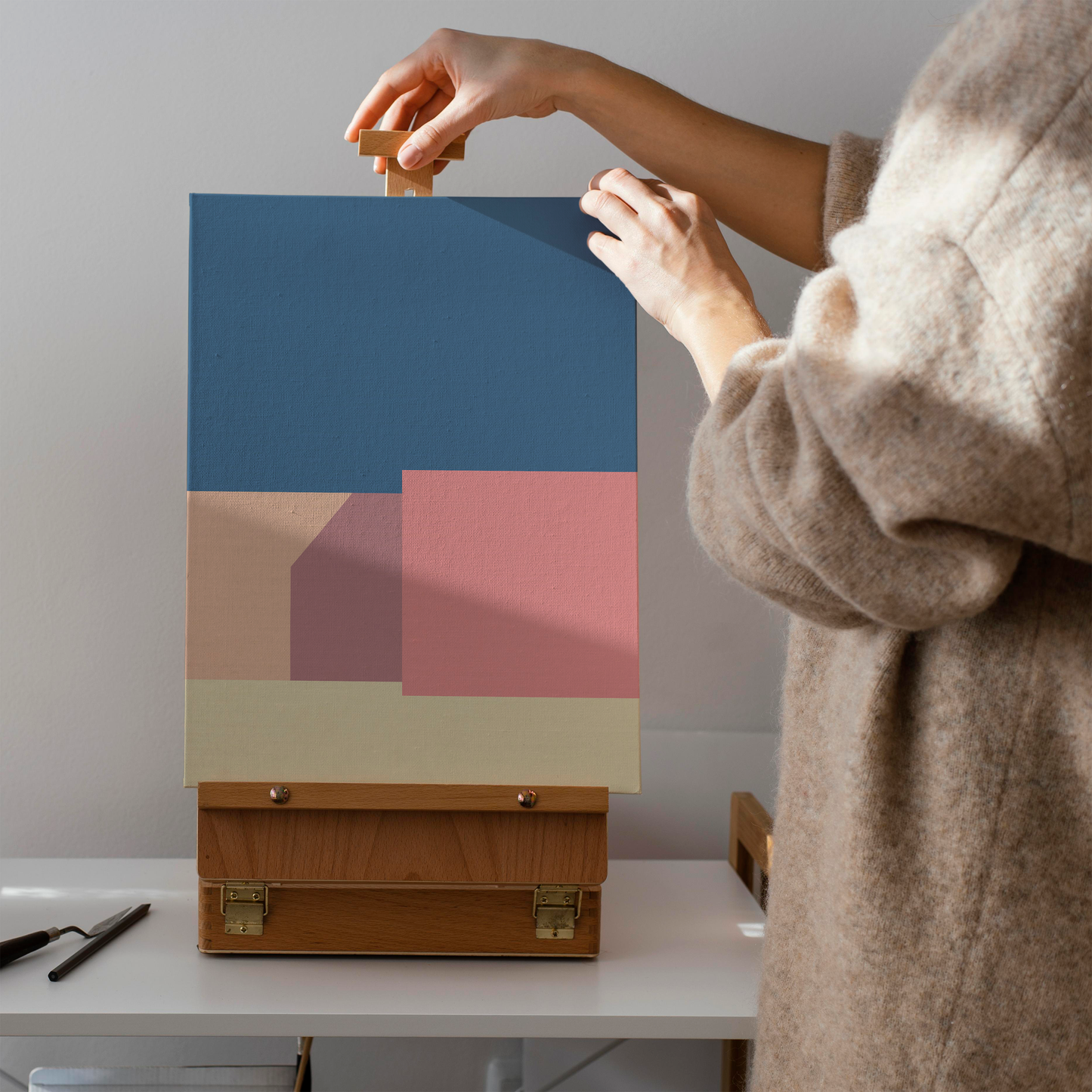 Modern Minimalist Bauhaus Canvas Print