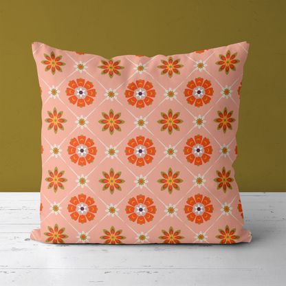 Vintage Laura Ashley Inspired Pattern Throw Pillow