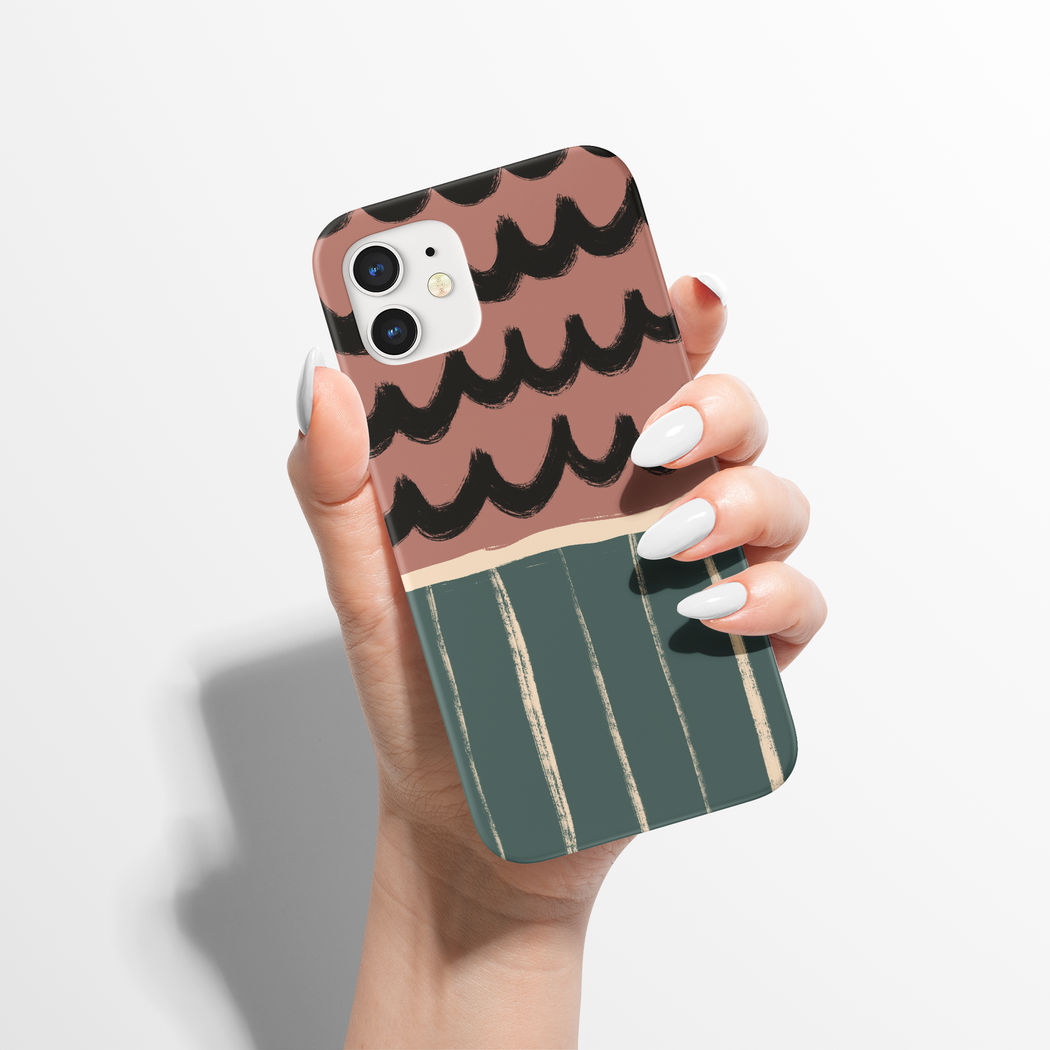 Aesthetic Abstract Modern Painted iPhone Case