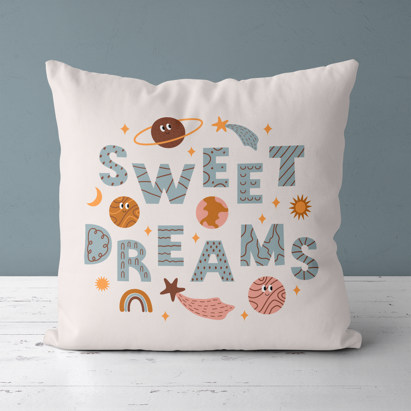 Sweet Dreams, Nursery Room Decor Throw Pillow
