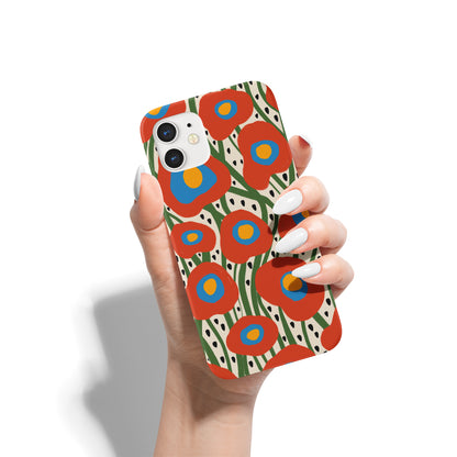 Retro Botanical Pattern iPhone Case