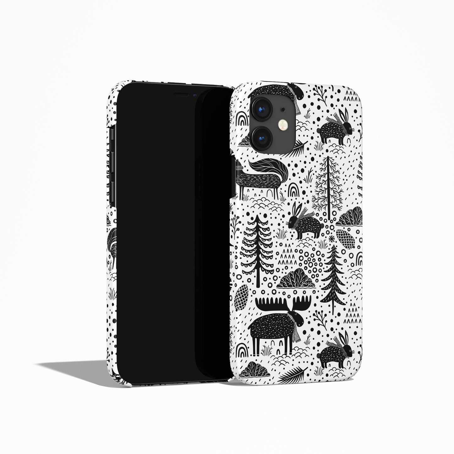 Winter Forest Black&White iPhone Case