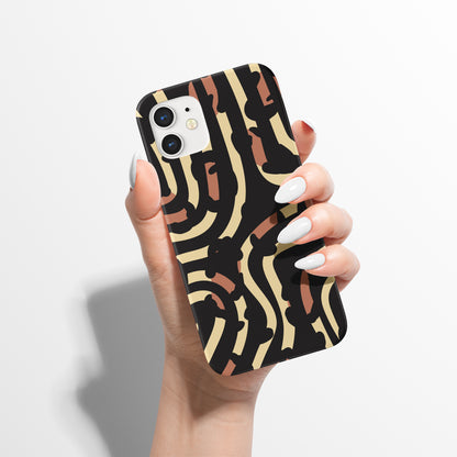 Animal Leopard Pattern Black iPhone Case