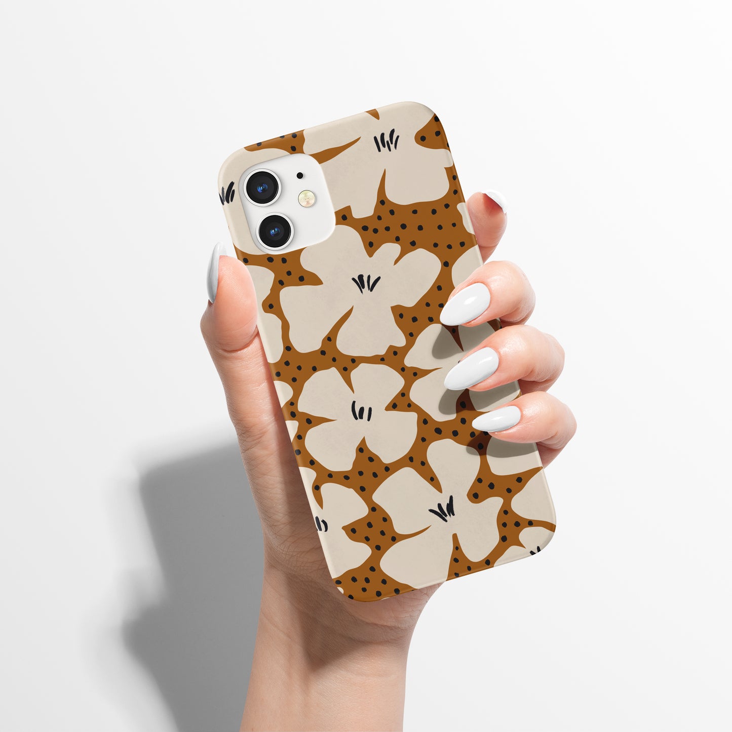 Retro Mustard Flowers iPhone Case