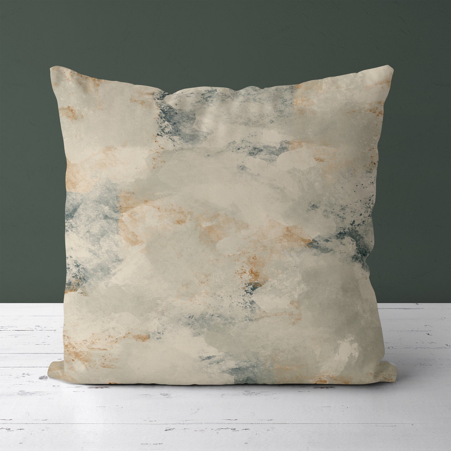 Minimalist Japandi Abstract Painted Throw Pillow