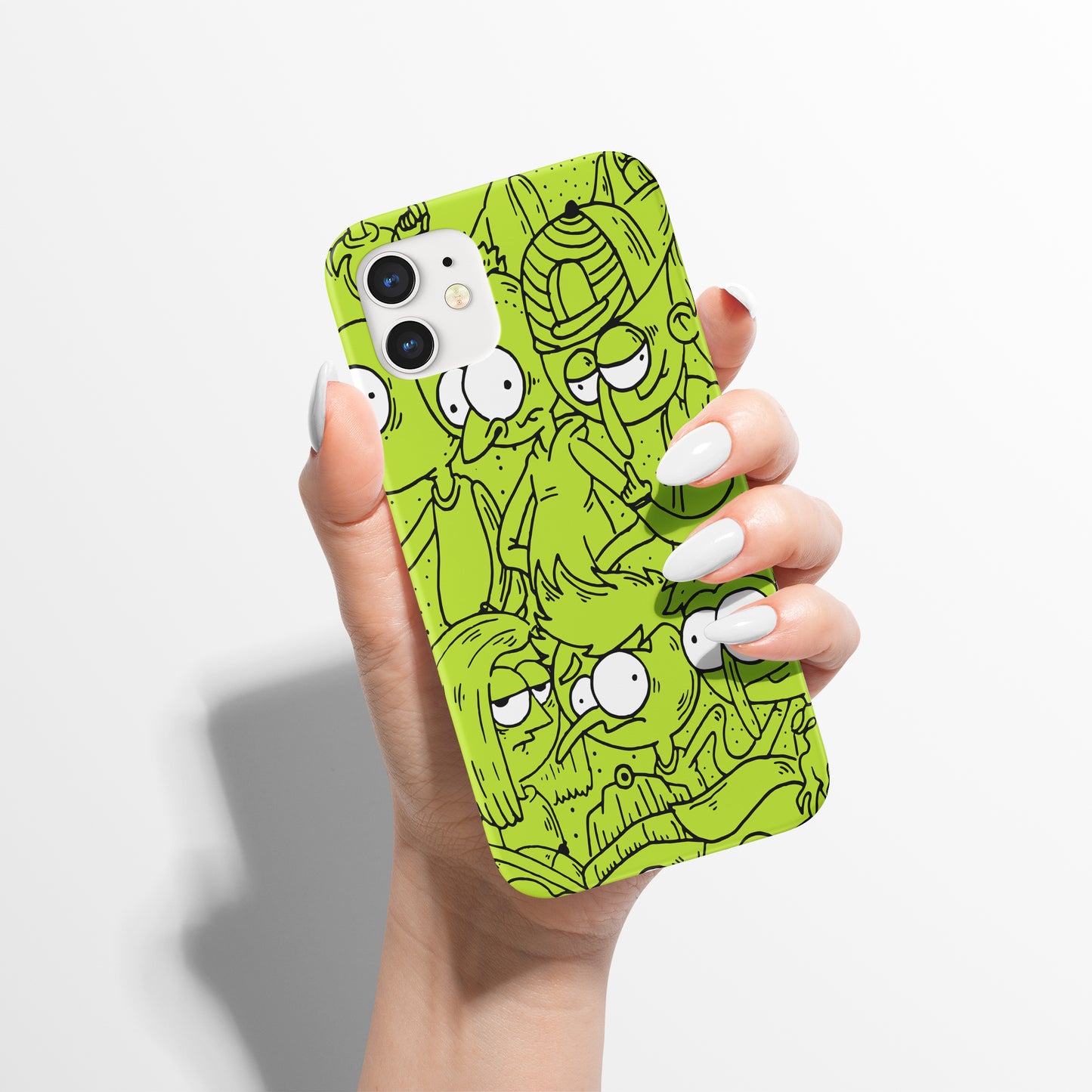 Rick and Morty Green iPhone Case