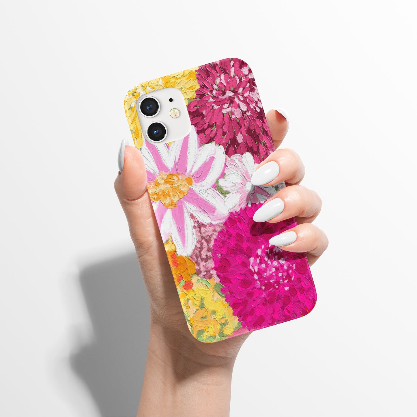 Painted Colorful Flowers iPhone Case