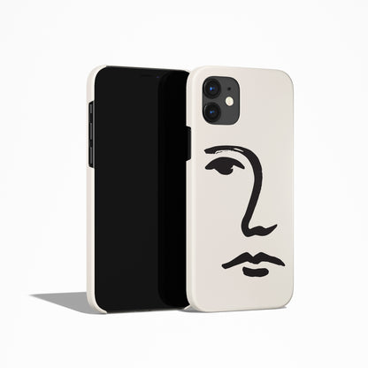 Face Line Art iPhone Case