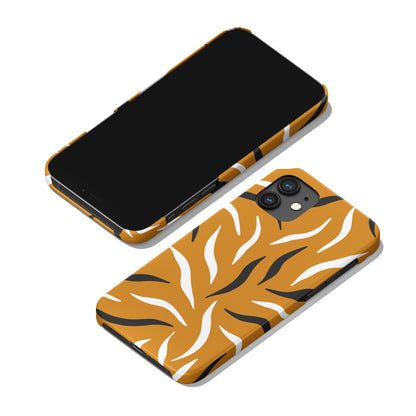 Mustard Abstract Animal Pattern iPhone Case