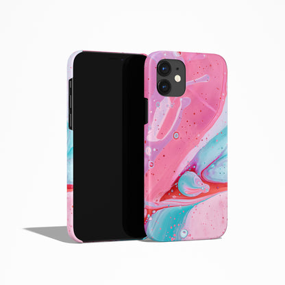 Pink&Blue Abstract iPhone Case