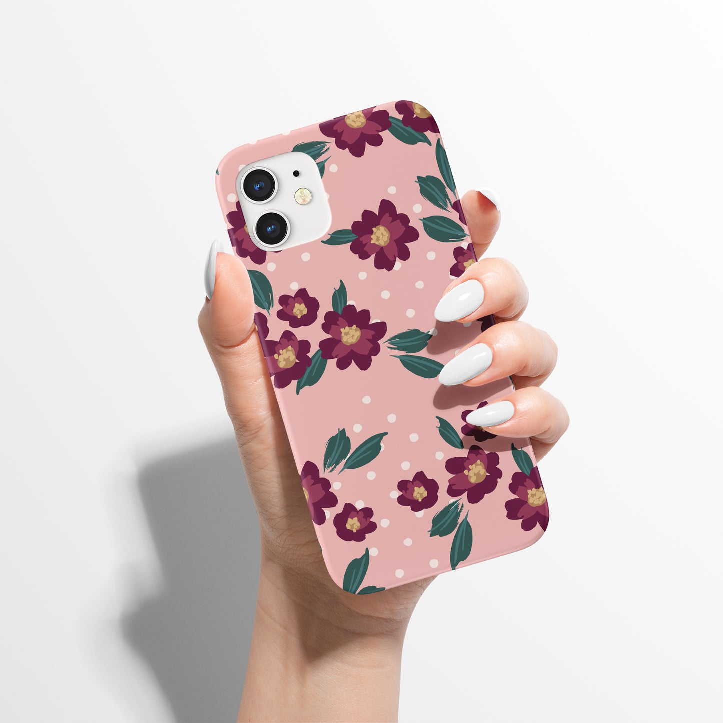 Pink Floral Feminine Pattern iPhone Case