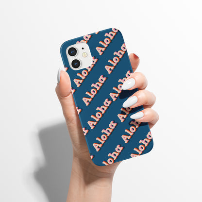 Aloha Lettering Pattern iPhone Case