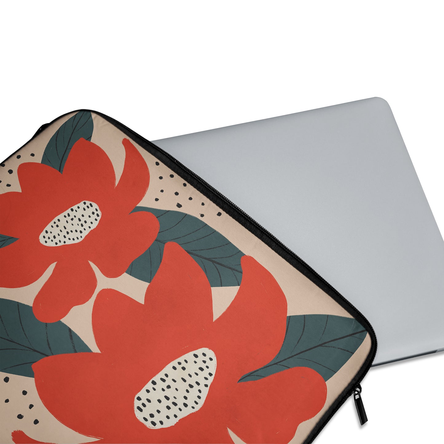 Painted Retro Flowers- Laptop Sleeve