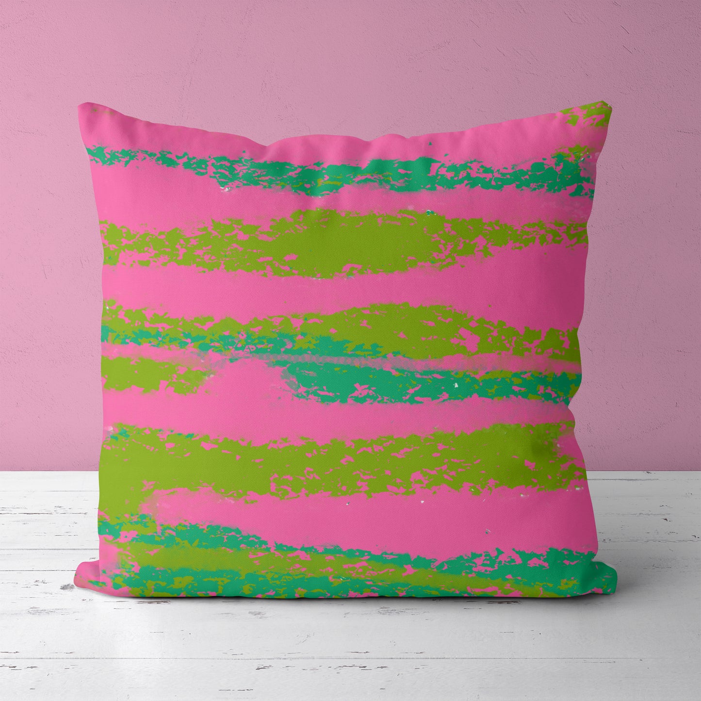 Colorful Modern Art Throw Pillow