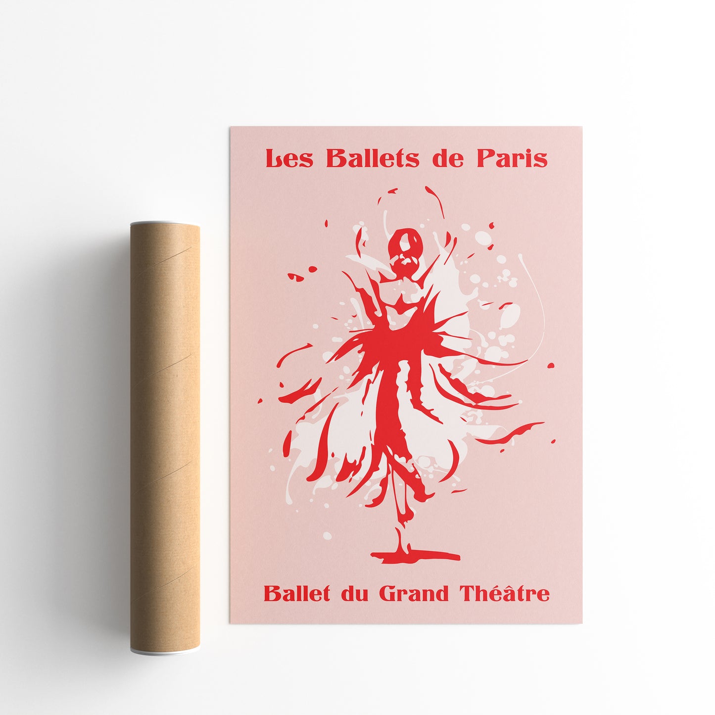 Les Ballets de Paris Pink Poster