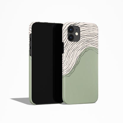 Mint Abstract Minimalist Art iPhone Case