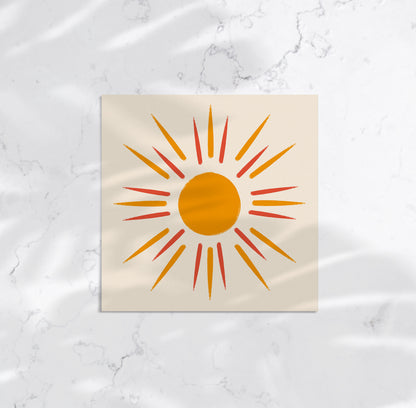Handdrawn Sun Art Print
