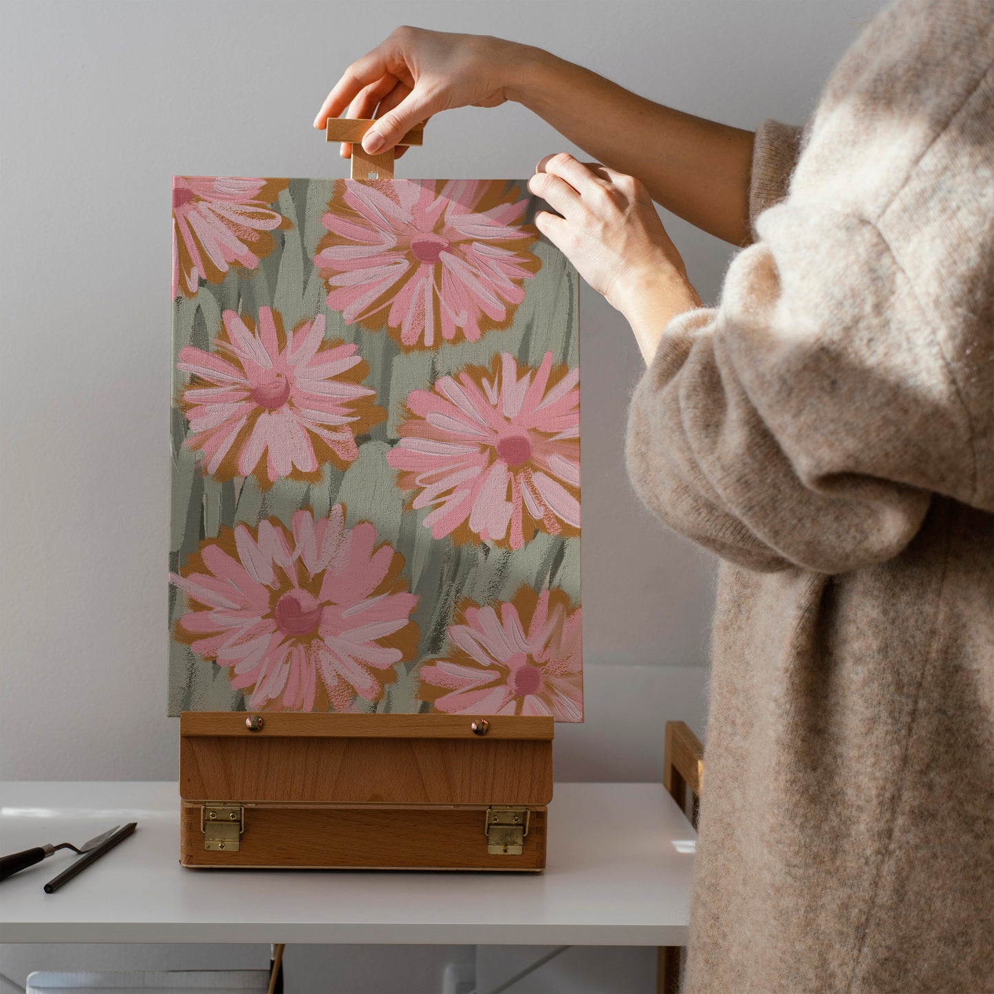 Bloomin Around Botanical Art Canvas Print