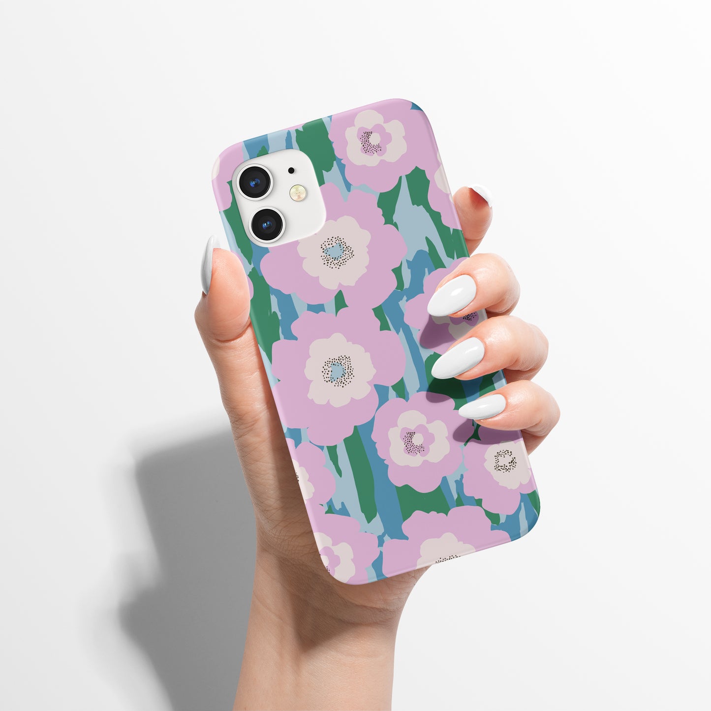 Pastel Retro Flowers iPhone Case