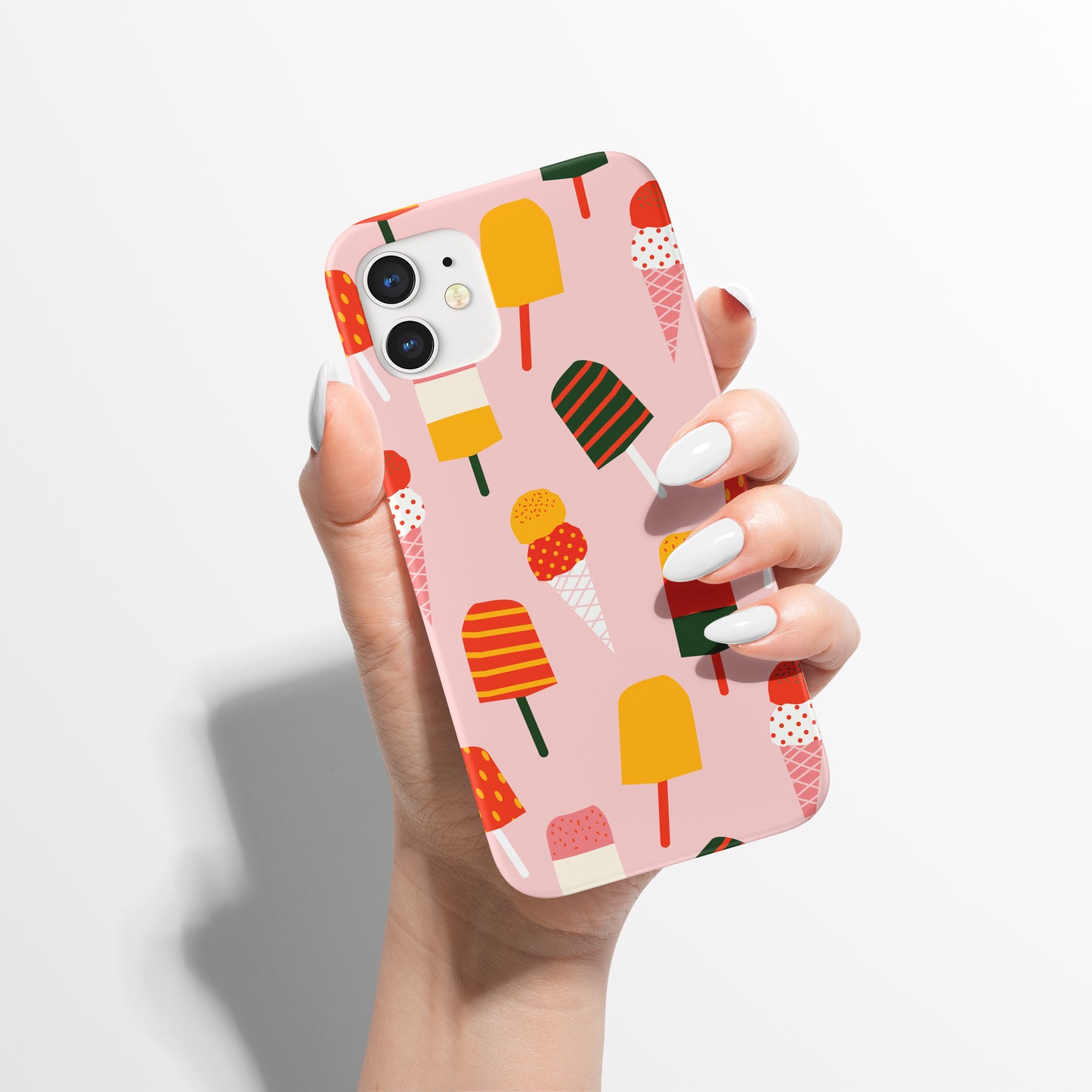 Retro Ice Cream Pink Pattern iPhone Case