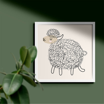 Funny Sheep Print
